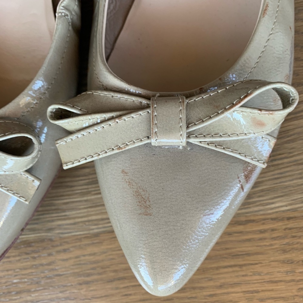 Butter Ballet Flats with bow accent - Picture 5 of 5